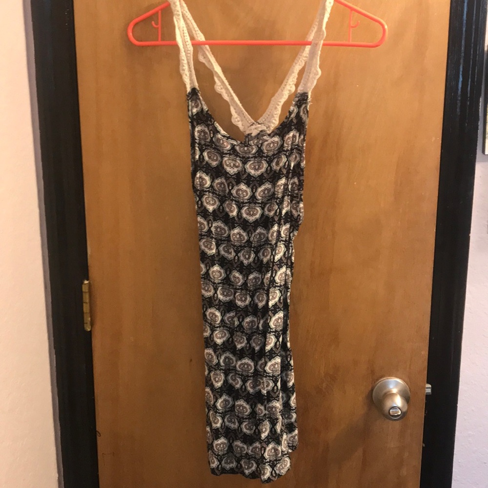 Black & White abstract shift dress